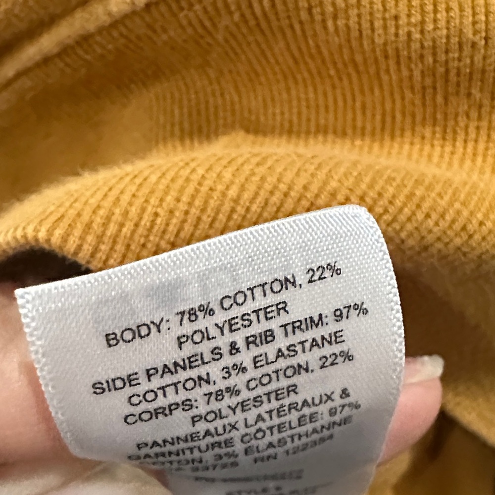 TNA women’s Mustard Yellow Crewneck Sweatshirt - Picture 3 of 4